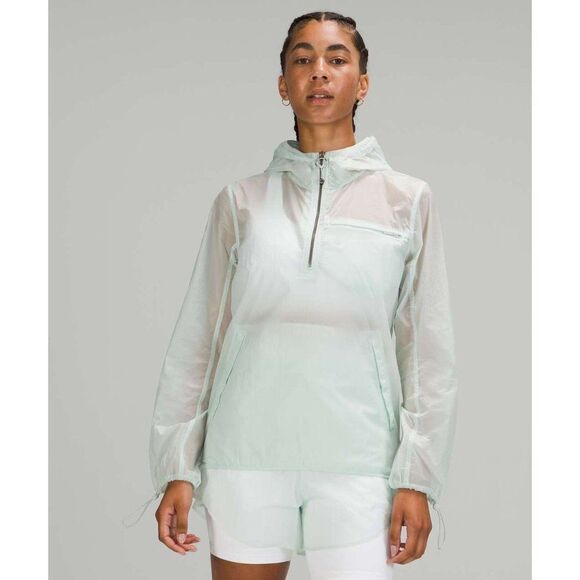 Lululemon Step Out Anorak Ocean Air Windbreaker Rain Jacket - Picture 1 of 16